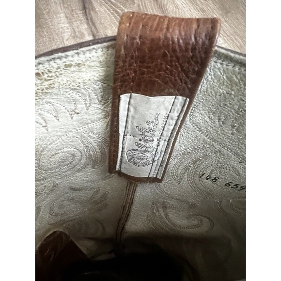 GUC Vintage Olathe Boots Brown Leather Cowboy Boots - US Size 12 AA (Mens) - Picture 8 of 15